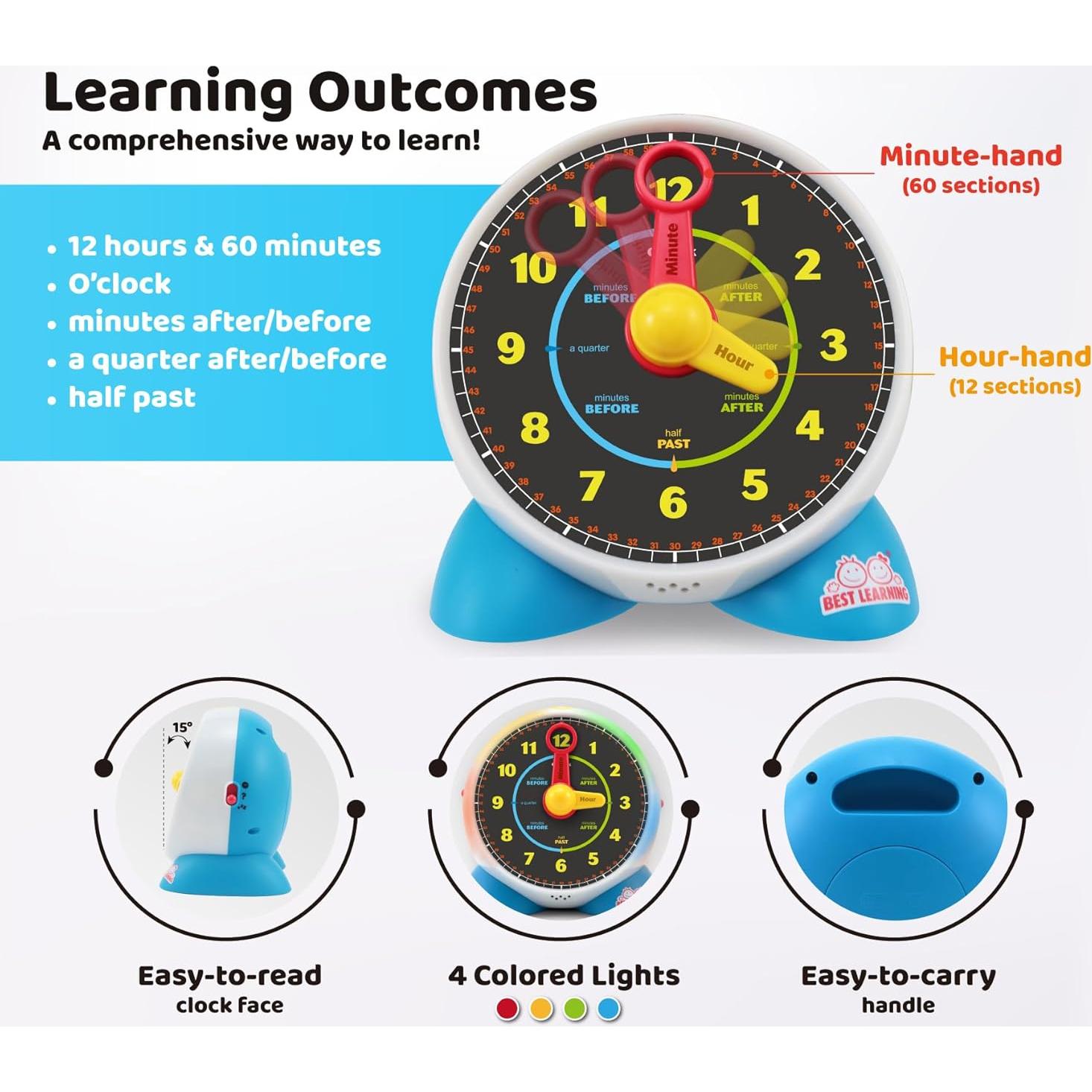 Reloj de Aprendizaje Hablante Best Learning 3021 - Juguete Educativo