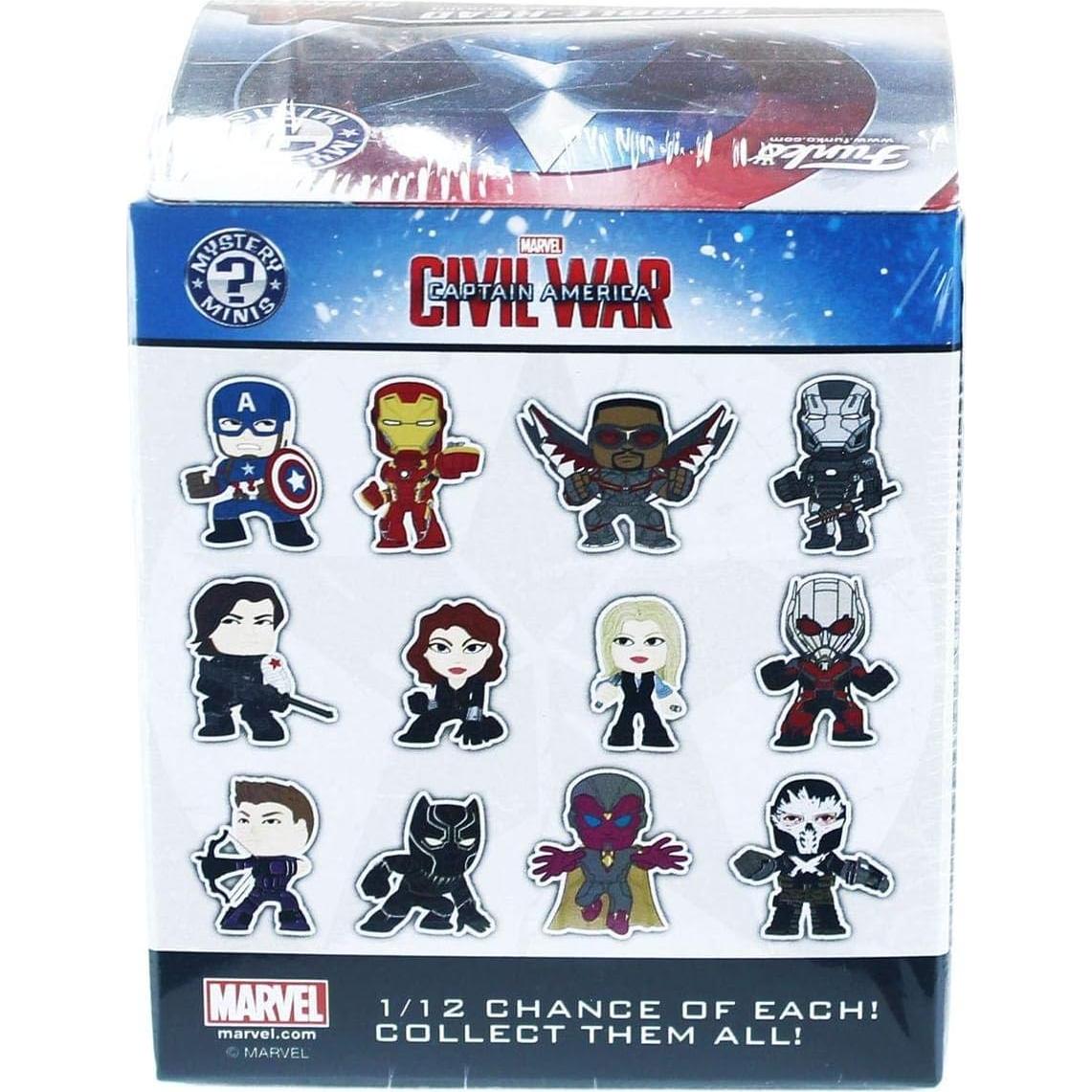 Figura Funko Mystery Mini Capitán América 3 Guerra Civil 7.62 cm