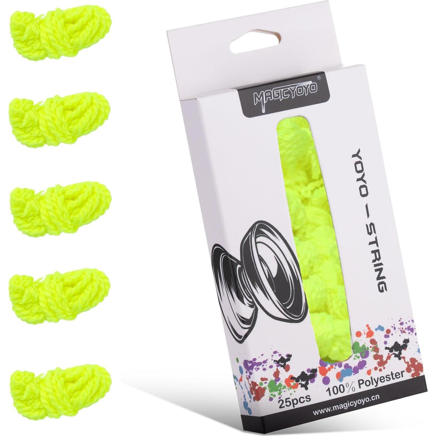 Cuerdas de Yoyo MAGICYOYO 25 Piezas Amarillo 110 cm