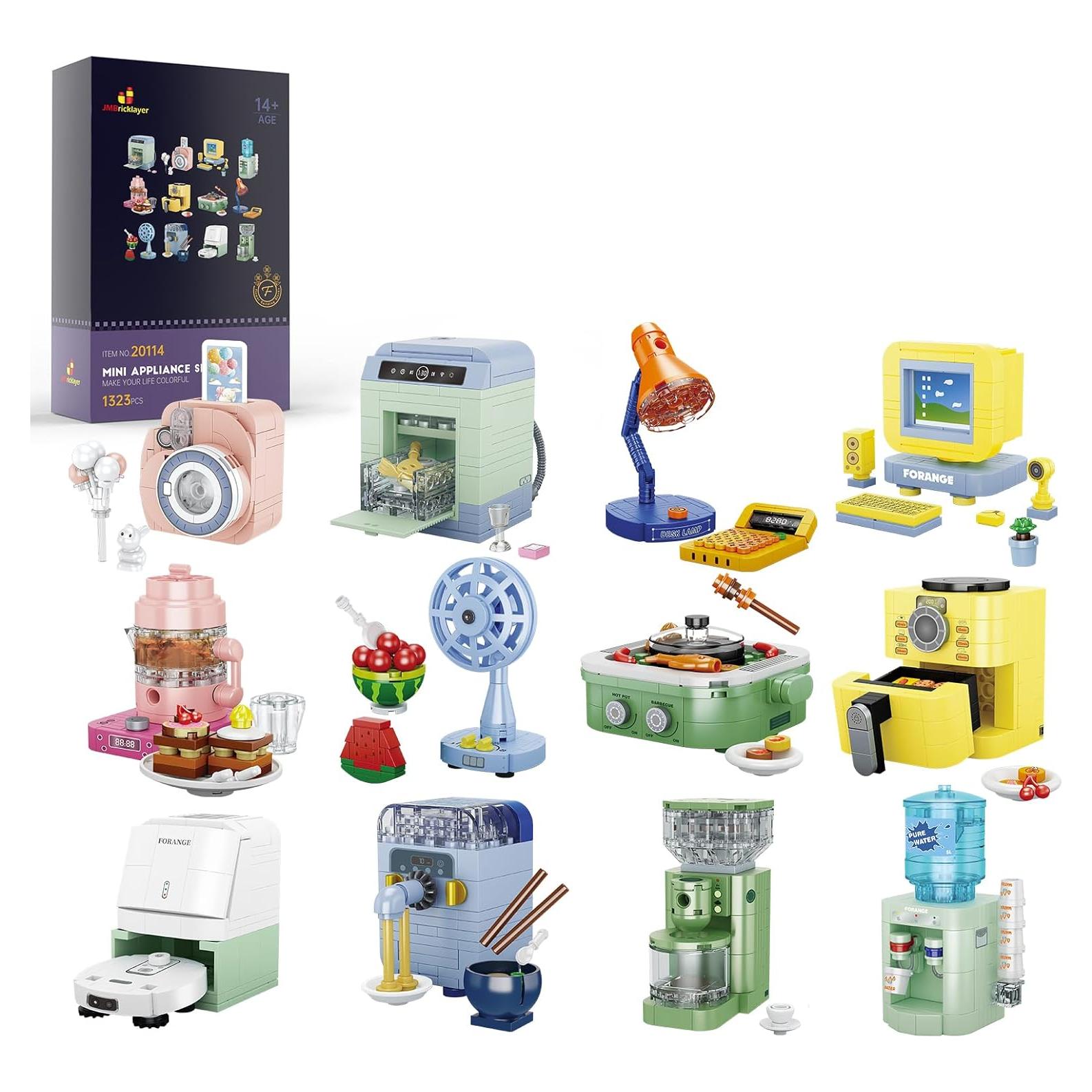 Conjunto de Construcción Mini Electrodomésticos JMBricklayer 12PCS