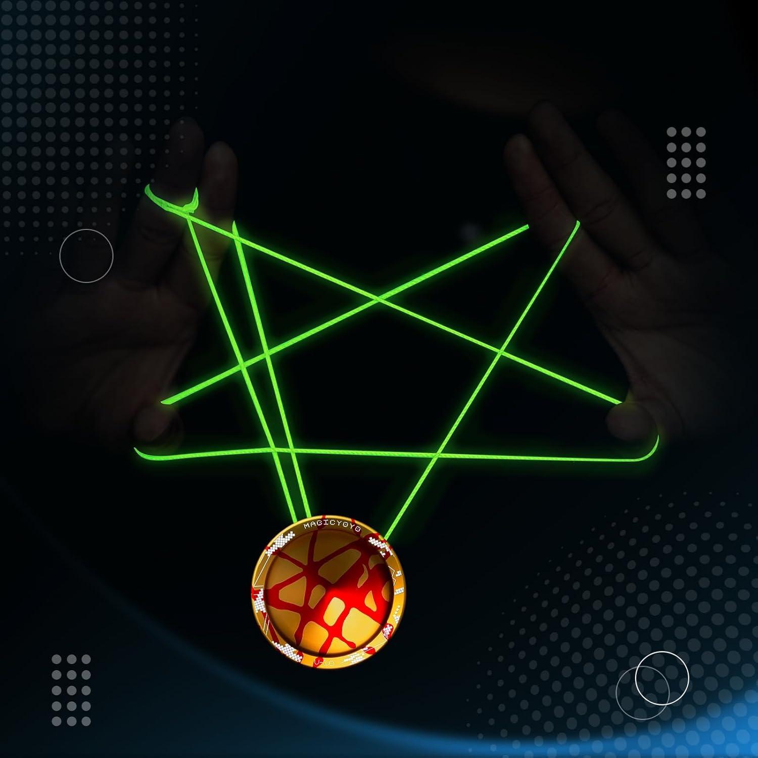 Cuerdas de Yoyo Luminiscentes MAGICYOYO 25 Piezas 100% Poliester