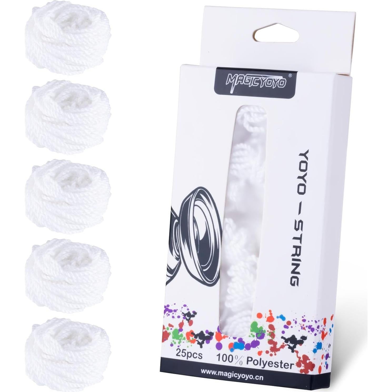 Cuerdas de Yoyo Luminiscentes MAGICYOYO 25 Piezas 100% Poliester