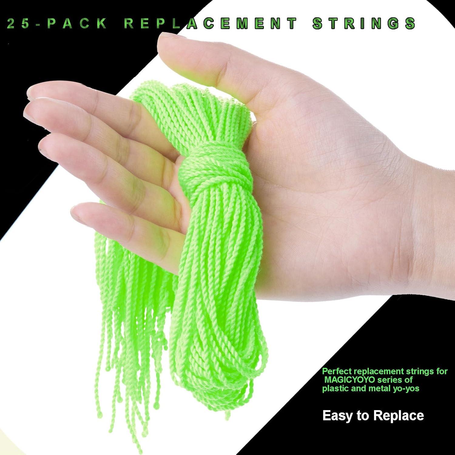 Cuerdas de Yoyo Luminiscentes MAGICYOYO Verde 25 Piezas