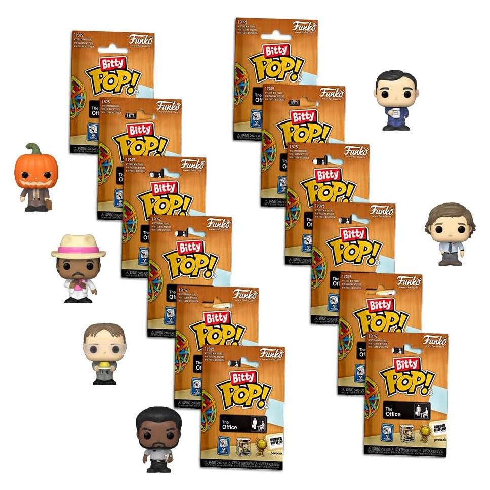 Figuras Bitty POP! The Office - 12 Piezas Funko Coleccionables