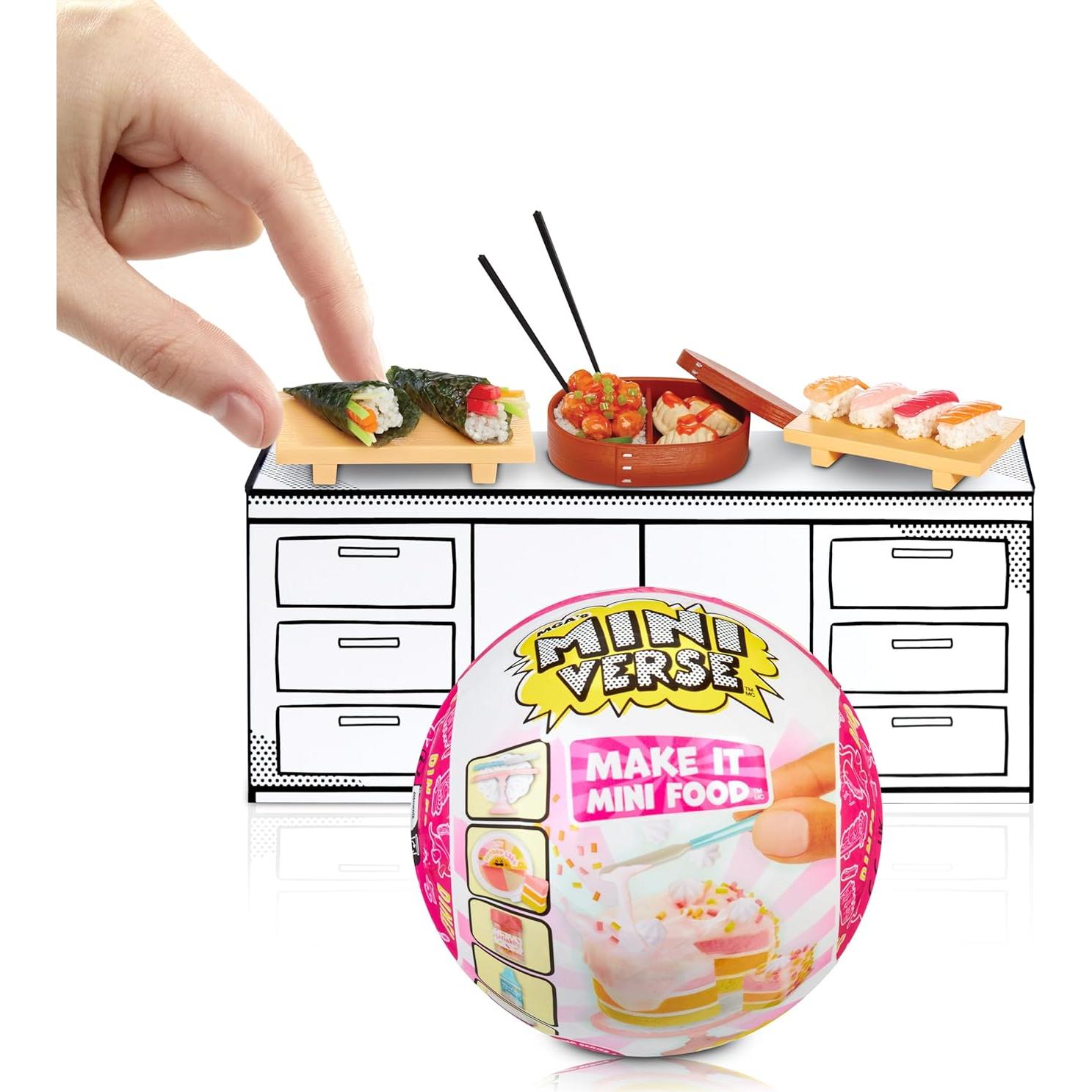 Hazlo Mini Comida Diner Sushi MGA - Paquete Sorpresa 3 Miniaturas