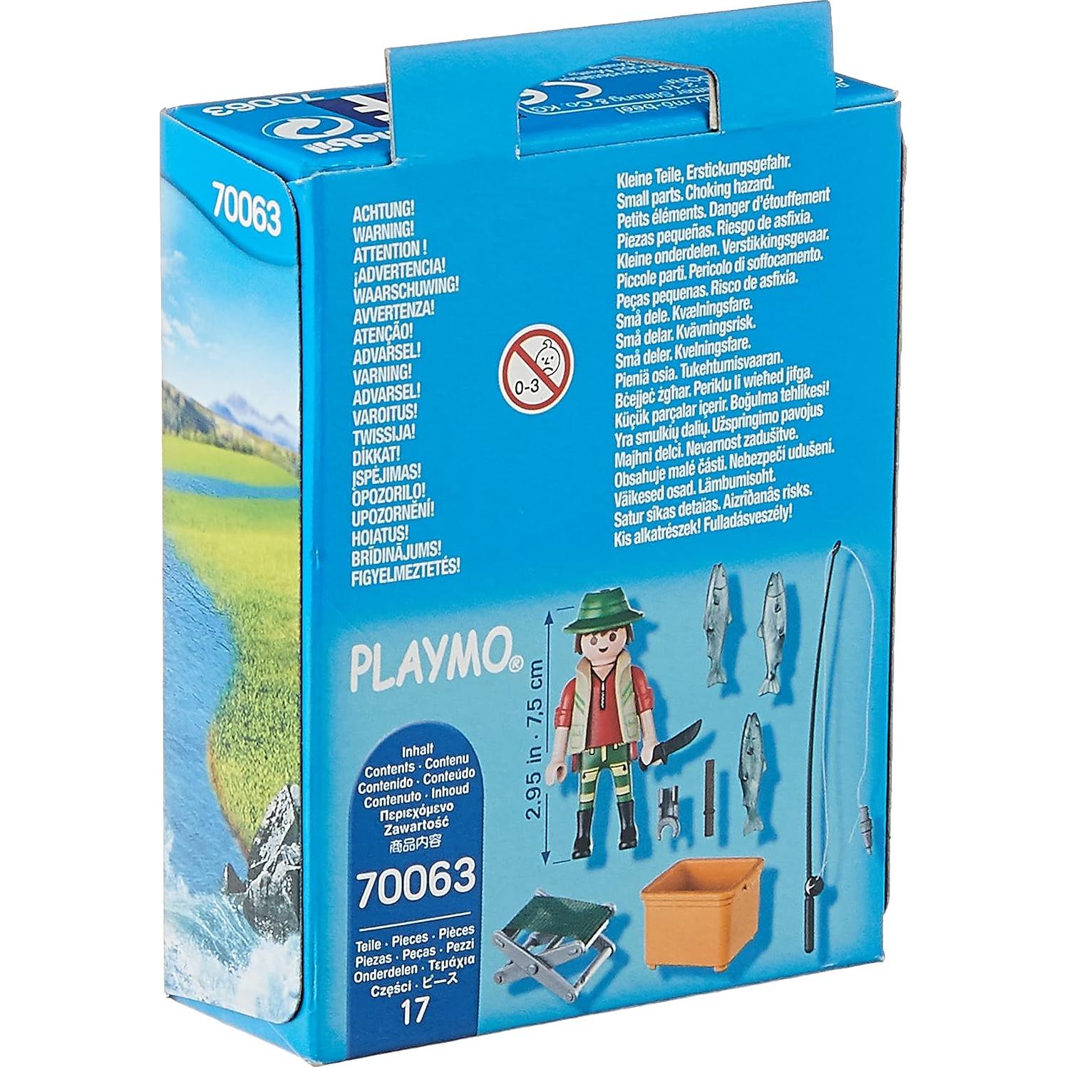 Playmobil 70063 Pescador con 3 Peces - Juego de Rol 4+