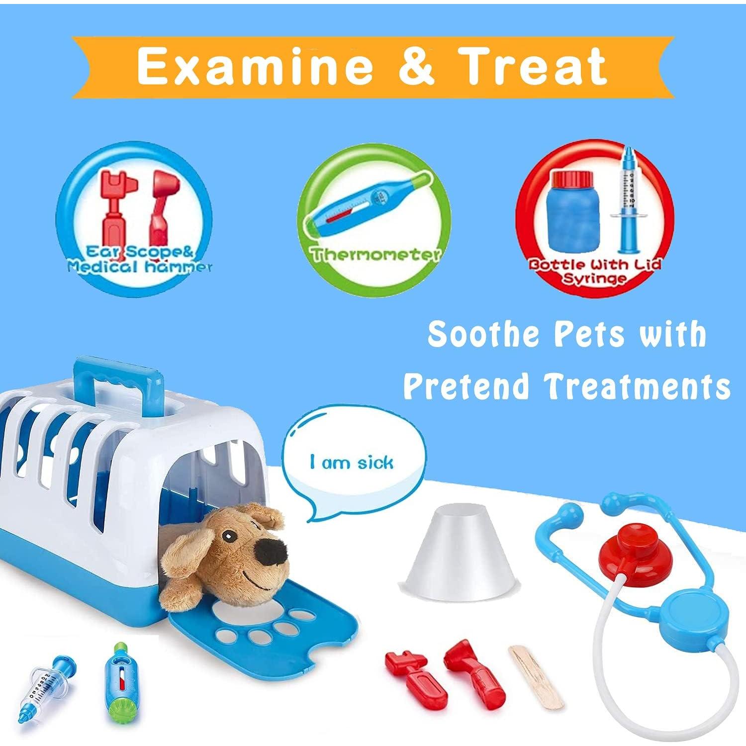 Juego de Cuidado Veterinario Deluxe Liberty Imports 34 Pzs