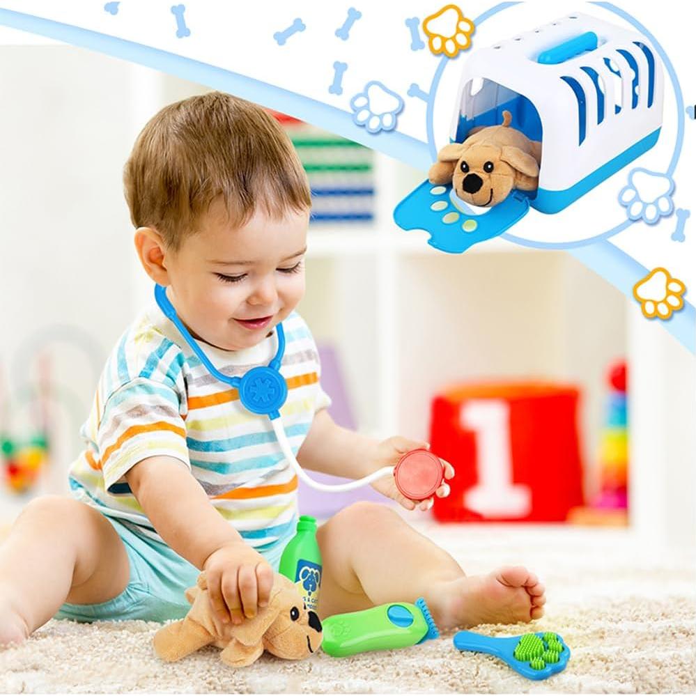 Juego de Cuidado Veterinario Deluxe Liberty Imports 34 Pzs