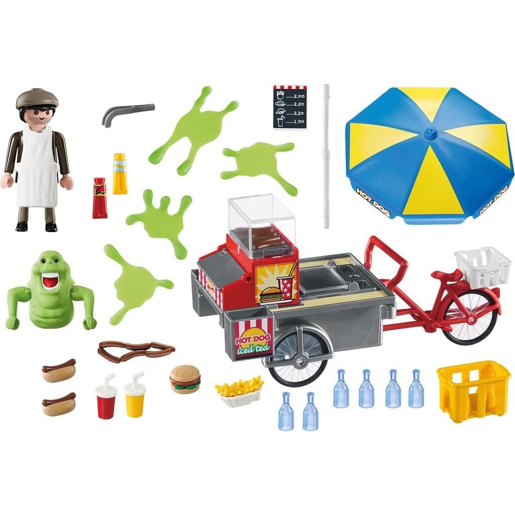 Playmobil Cazafantasmas Slimer con Puesto de Hot Dogs