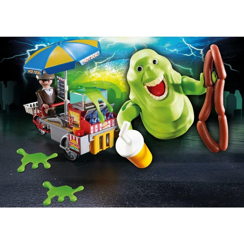 Playmobil Cazafantasmas Slimer con Puesto de Hot Dogs