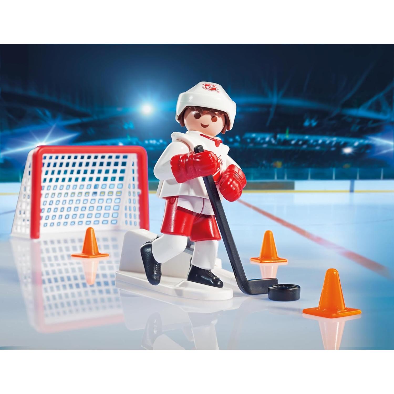 Estuche de Tiro NHL Playmobil 9177 con 2 Jugadores y Accesorios