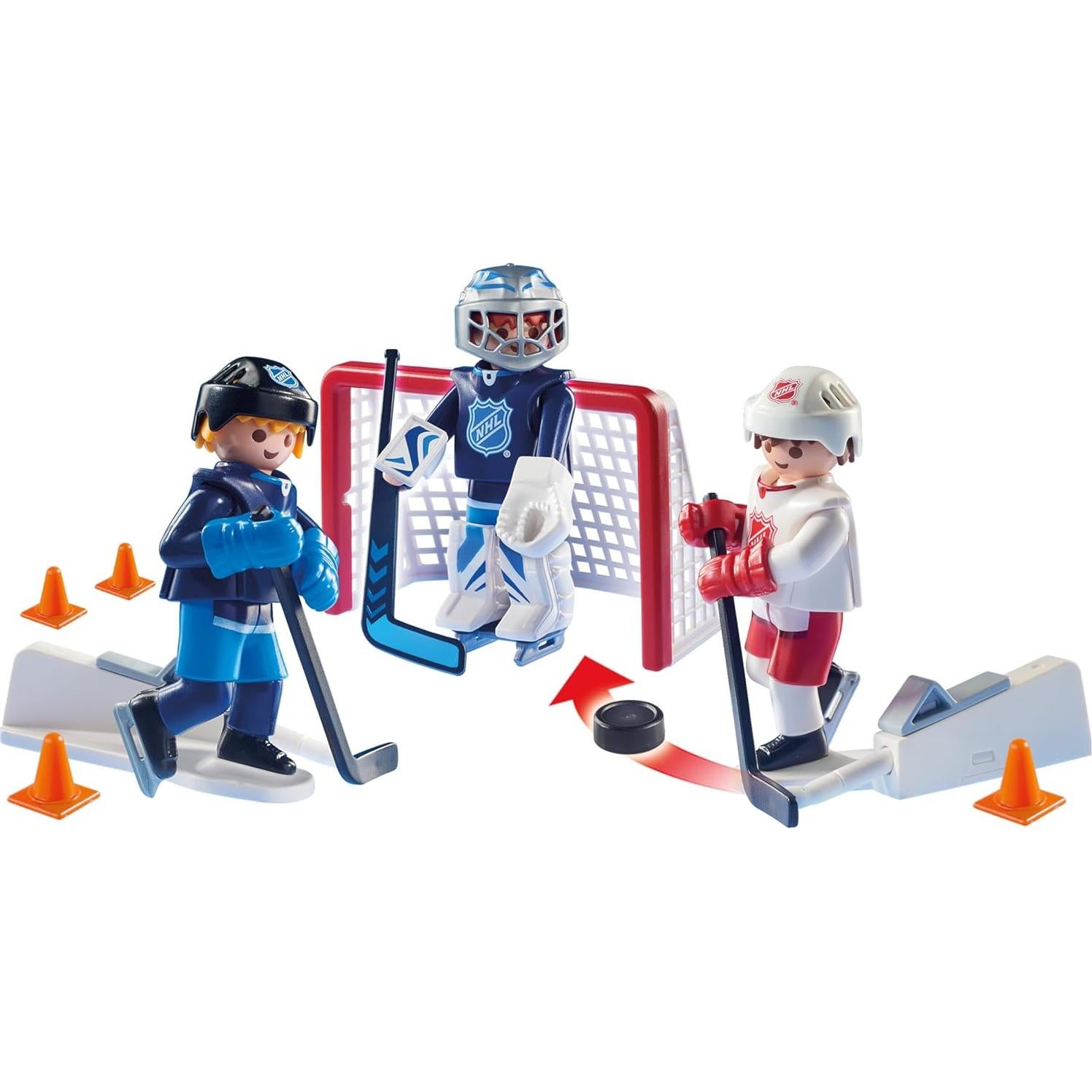 Estuche de Tiro NHL Playmobil 9177 con 2 Jugadores y Accesorios