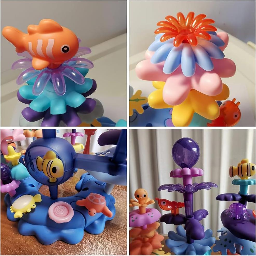 Juguete de Coral Oceánico PDVDL 76 Piezas para Niños 3-6 Años