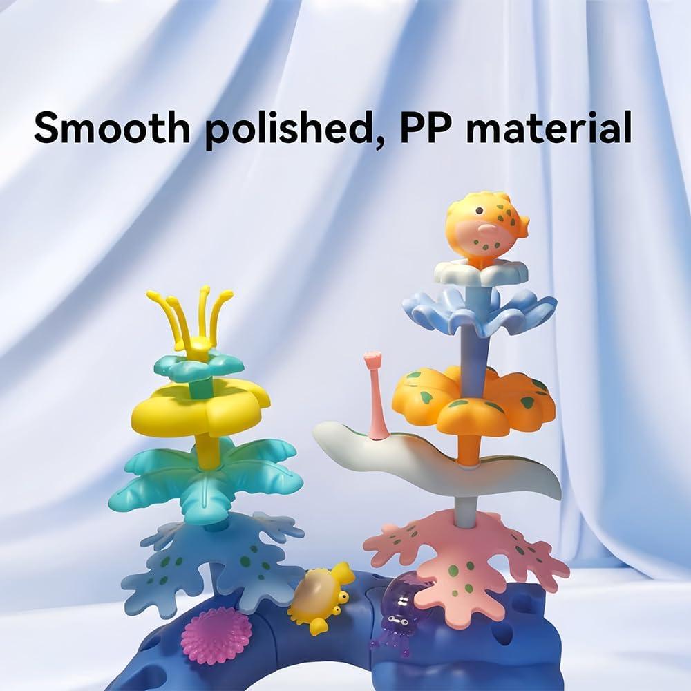 Juguete de Coral Oceánico PDVDL 76 Piezas para Niños 3-6 Años