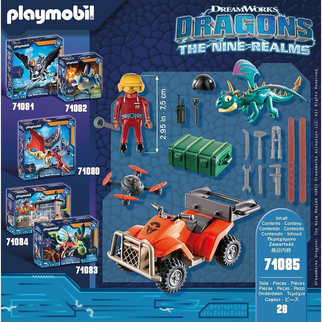 Set Playmobil Dragones Nueve Reinos Cuatrimoto Icaris