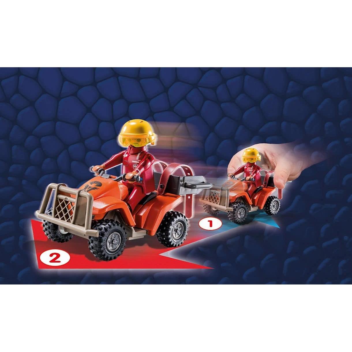 Set Playmobil Dragones Nueve Reinos Cuatrimoto Icaris