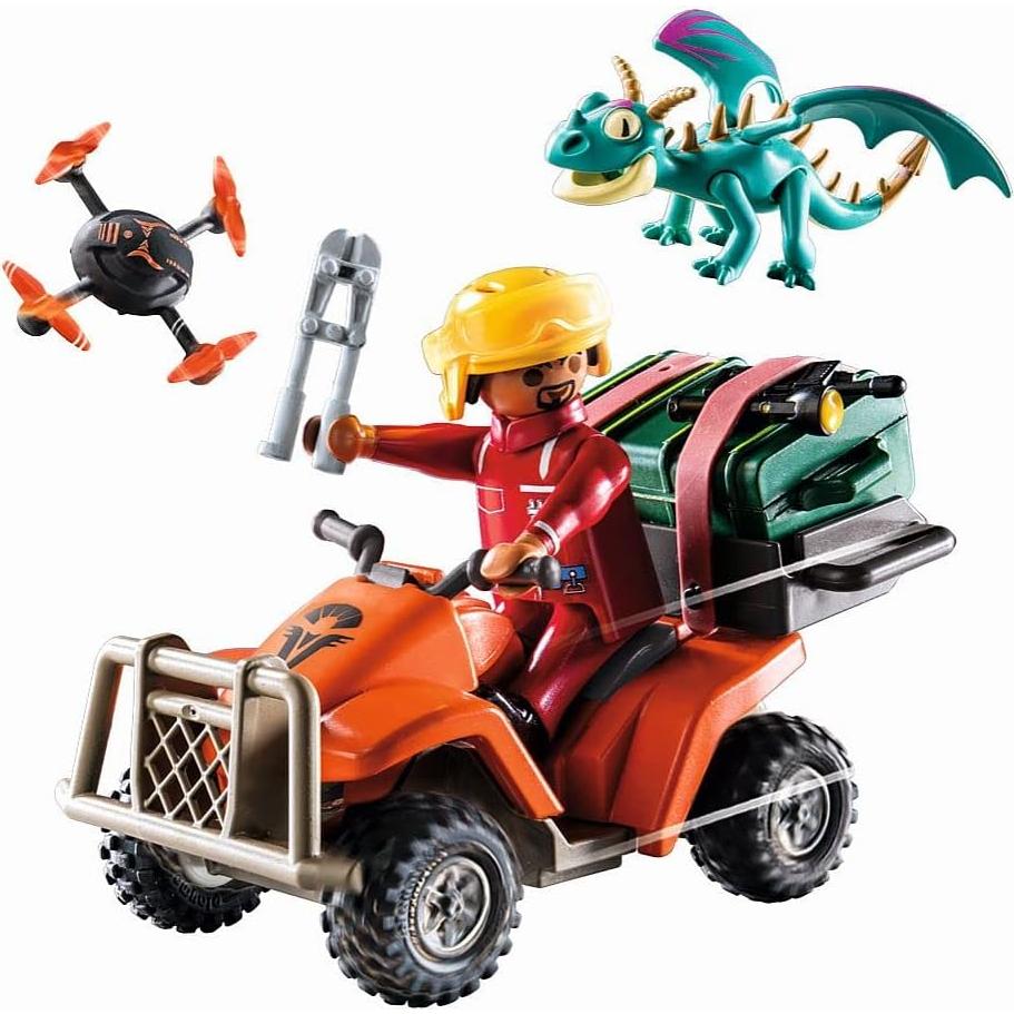 Set Playmobil Dragones Nueve Reinos Cuatrimoto Icaris