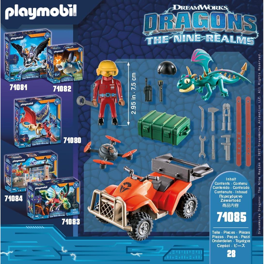 Set Playmobil Dragones Nueve Reinos Cuatrimoto Icaris