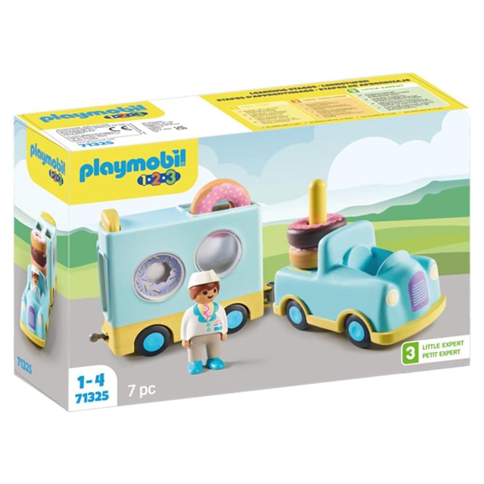 Camión de Donuts Loco Playmobil 1.2.3 - Apilable y Clasificable