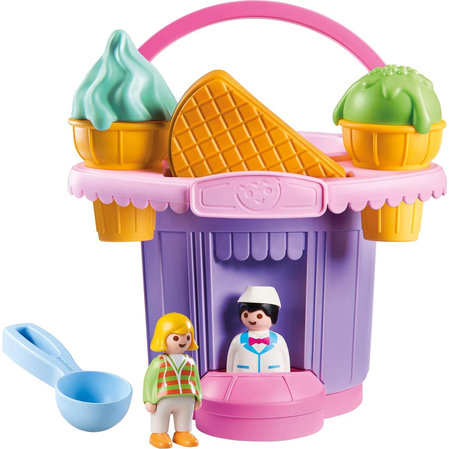 Cubo de Arena Heladería Playmobil 9406 con Figuras y Moldes