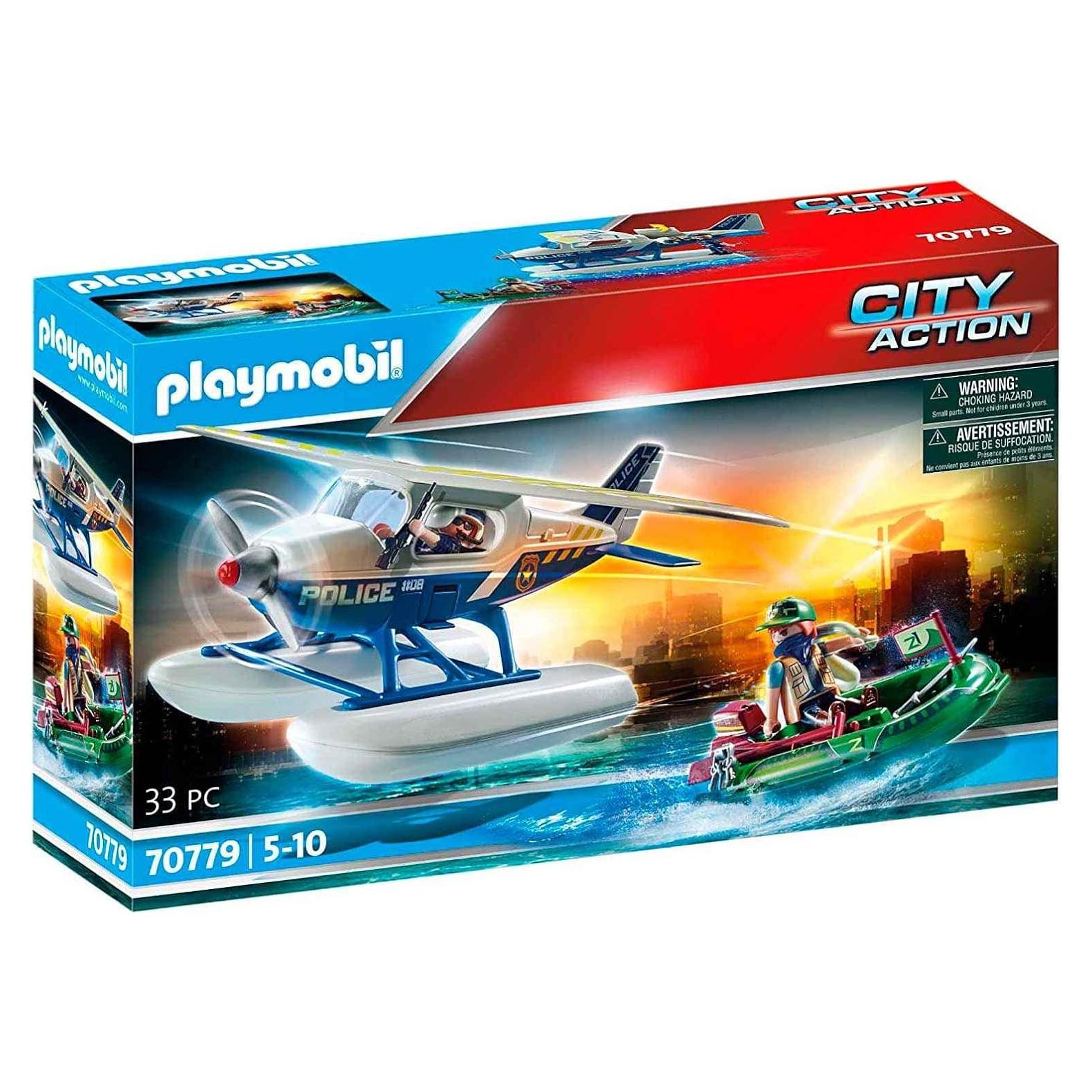 Hidroavión de Policía Playmobil 70779 con 2 Figuras y Accesorios