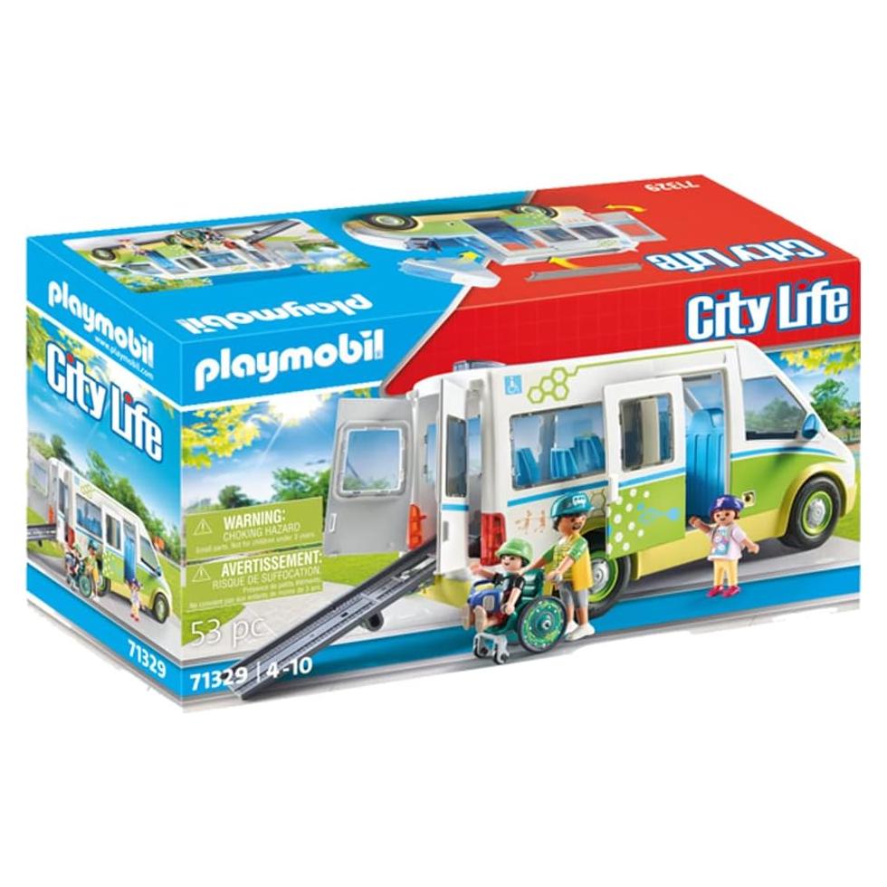 Autobús Escolar Playmobil 71329 con Rampa Accesible