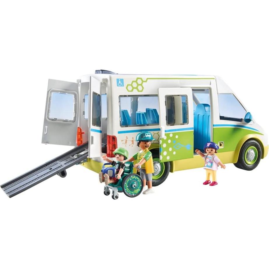 Autobús Escolar Playmobil 71329 con Rampa Accesible