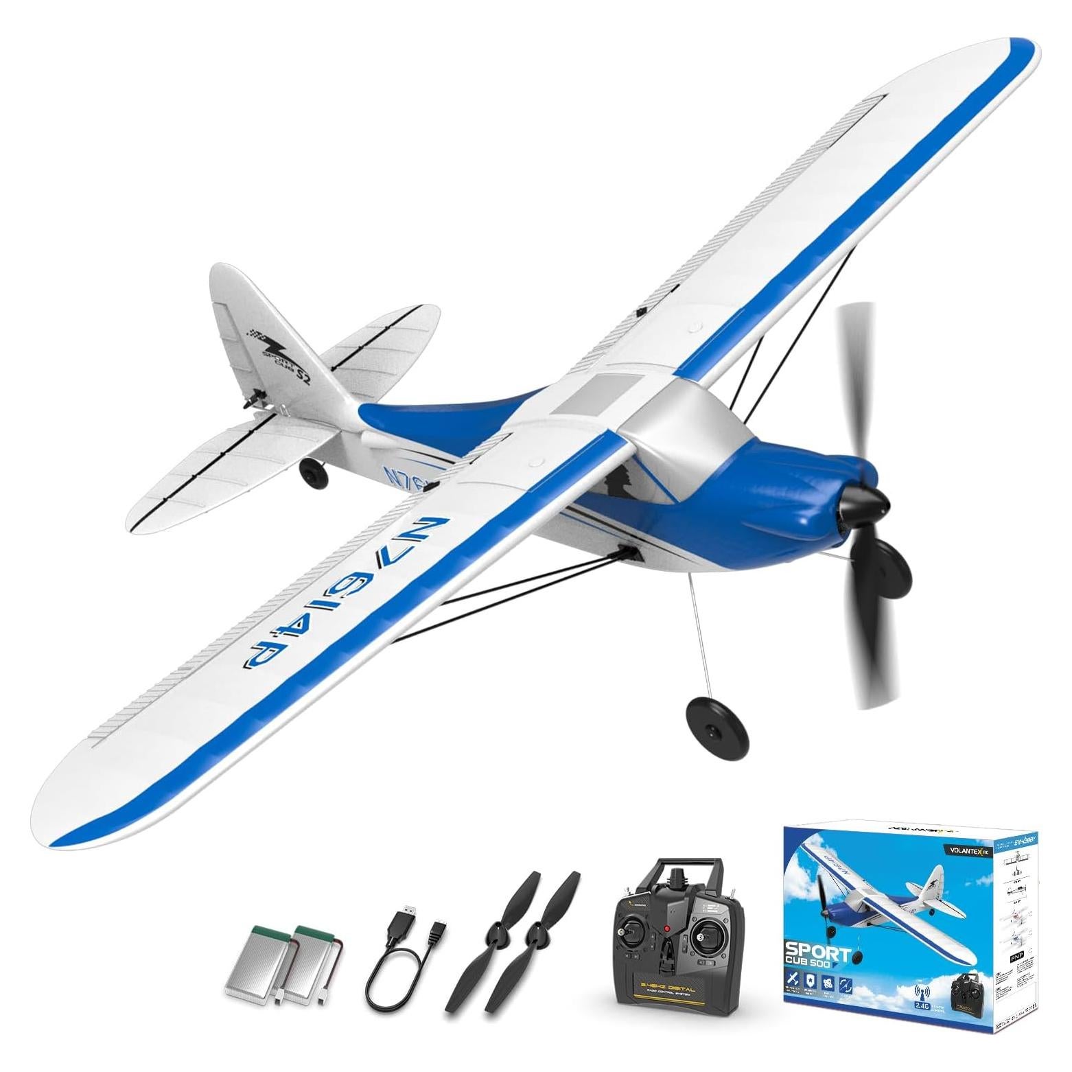 Avión RC Entrenador EXHOBBY Sport Cub 500mm Azul