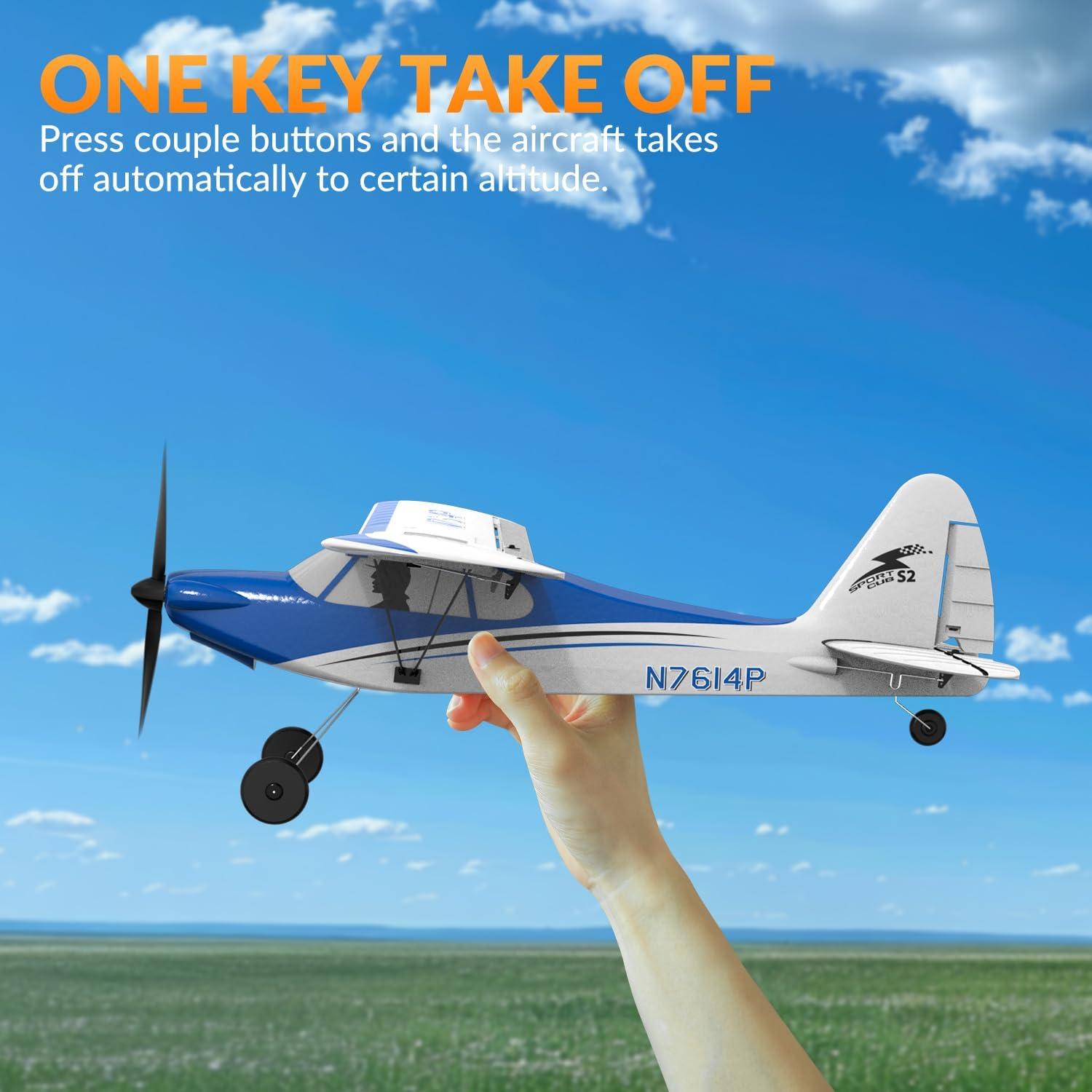 Avión RC Entrenador EXHOBBY Sport Cub 500mm Azul