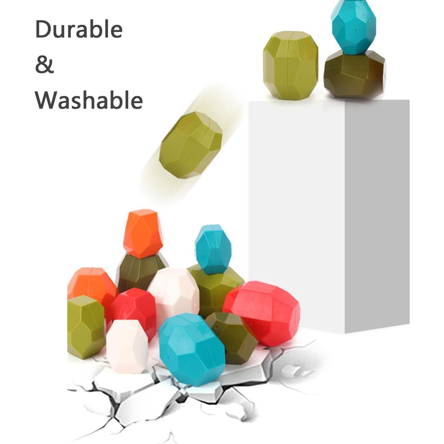 Juego de Piedras de Equilibrio Jumbo Tucimibo - Juguete Educativo 12 Piezas