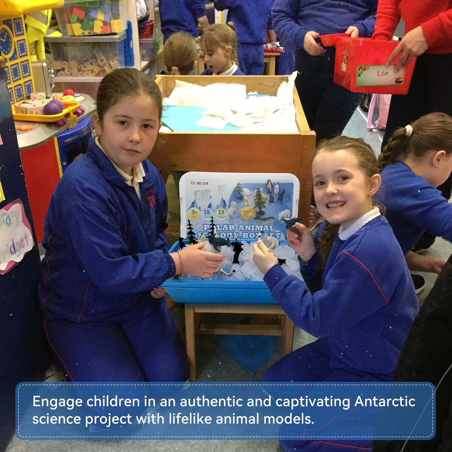 Bin Sensorial Ártico Yichushisu - 27 Piezas Animales de Invierno