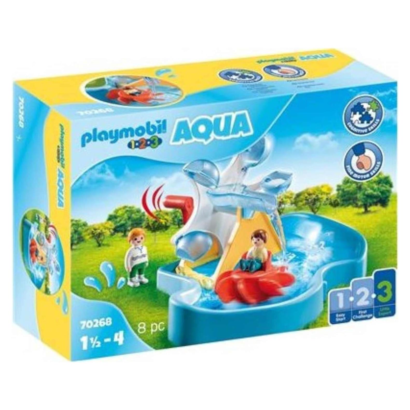 Carrusel de Rueda de Agua Playmobil 1.2.3 Aqua 30x27.9 cm