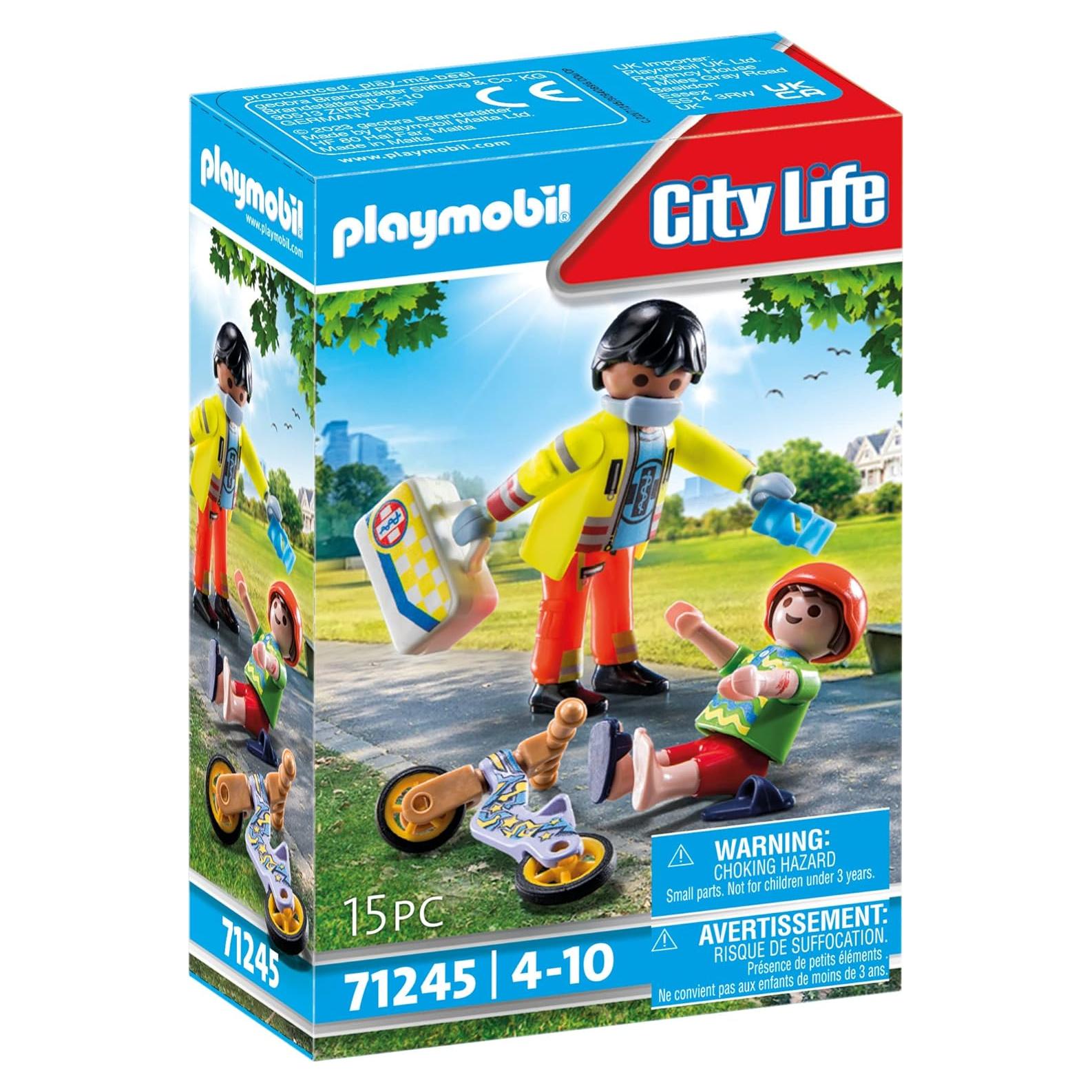 Set de Paramédico Playmobil con Paciente y Accesorios