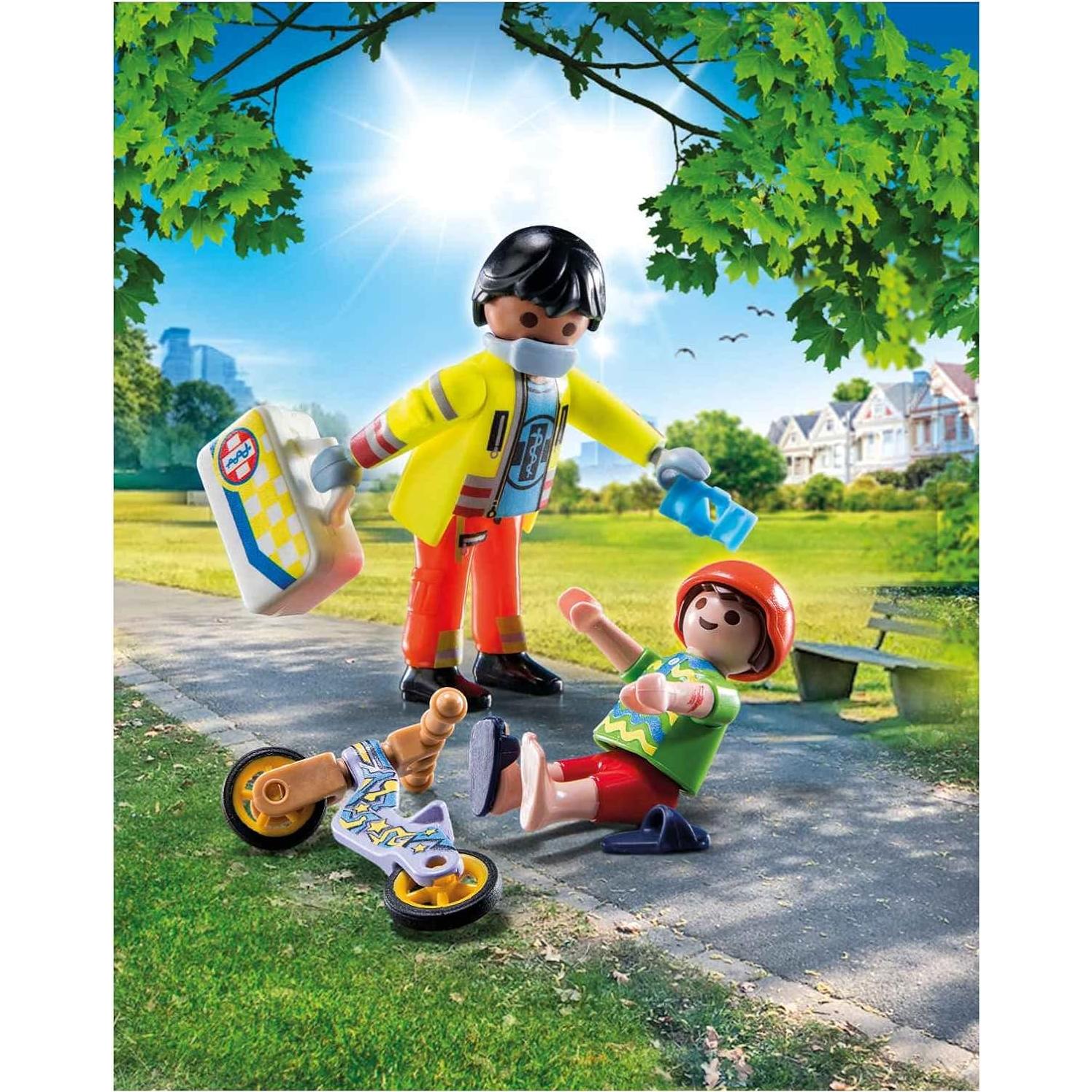 Set de Paramédico Playmobil con Paciente y Accesorios