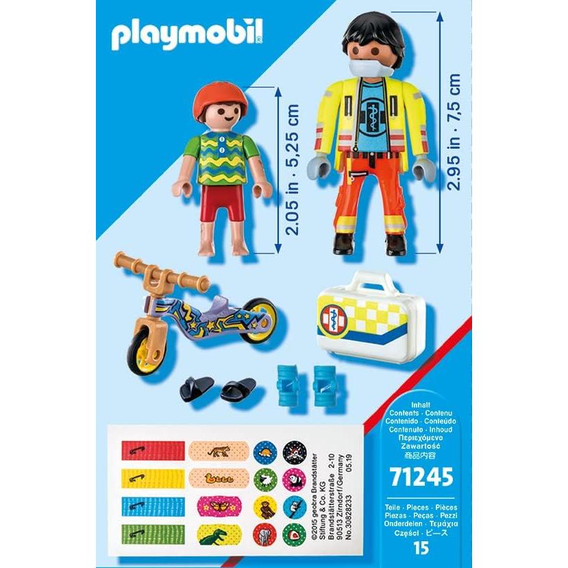 Set de Paramédico Playmobil con Paciente y Accesorios