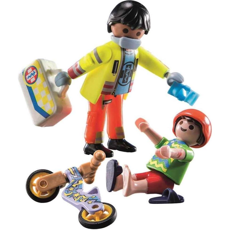 Set de Paramédico Playmobil con Paciente y Accesorios