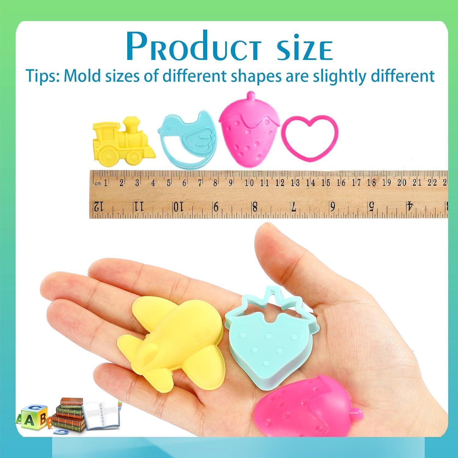 Set de 40 Herramientas de Plastilina HyDren - Cortadores Coloridos