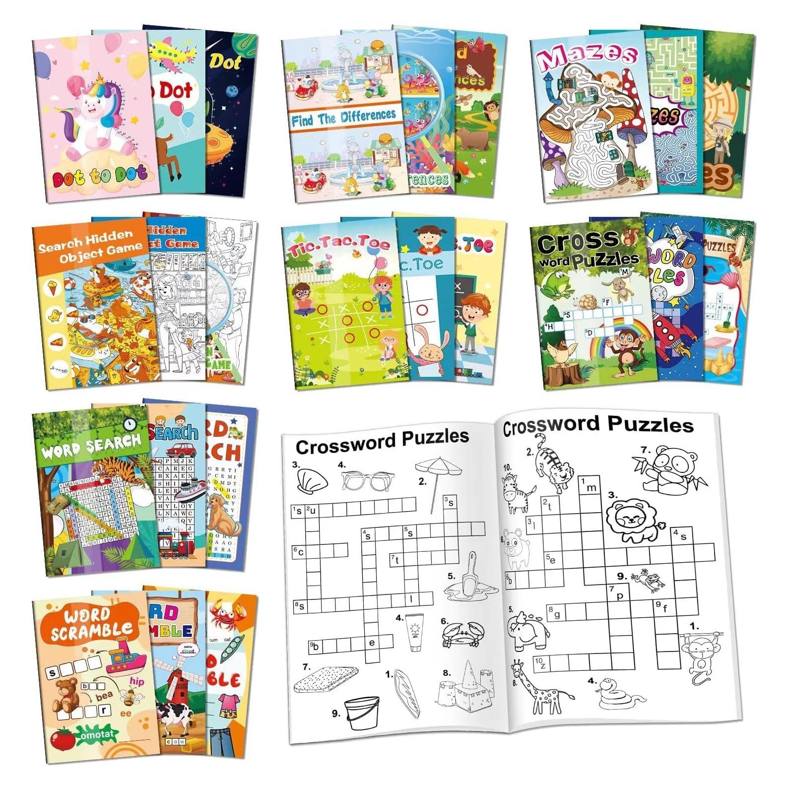 24 Mini Libros de Actividades Kalysky para Niños 4-12 Años