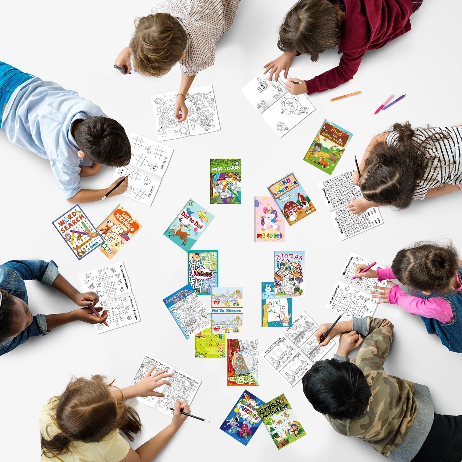 24 Mini Libros de Actividades Kalysky para Niños 4-12 Años