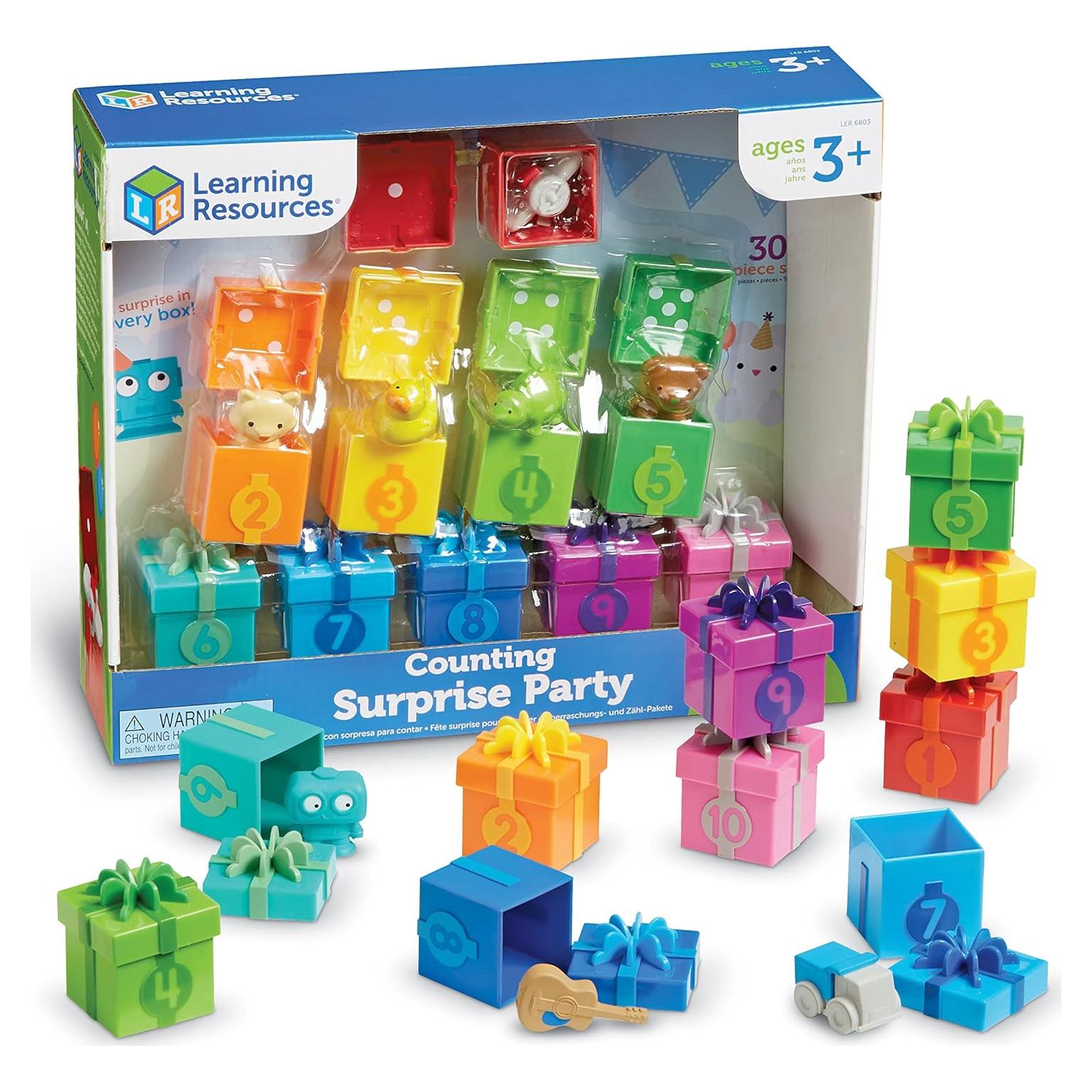Fiesta de Sorpresas de Conteo Learning Resources 10 Juguetes 3+