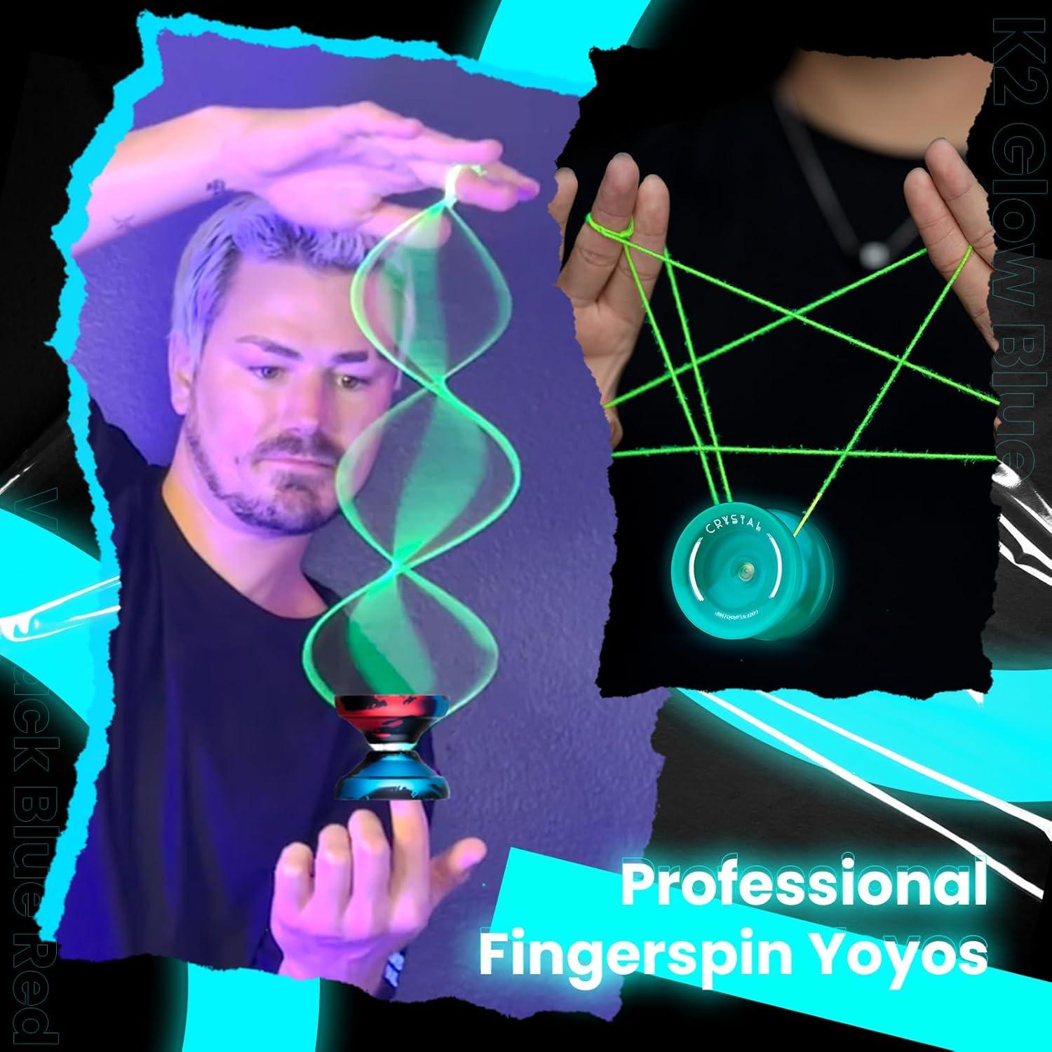 Yoyo Profesional MAGICYOYO V12 + K2 Fluorescente, 12 Cuerdas