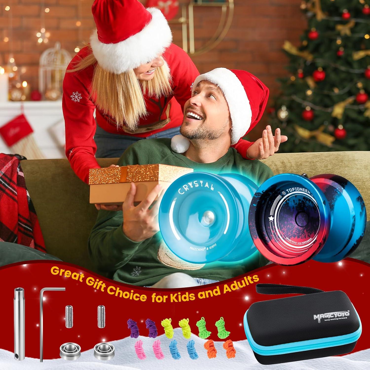 Yoyo Profesional MAGICYOYO V12 + K2 Fluorescente, 12 Cuerdas