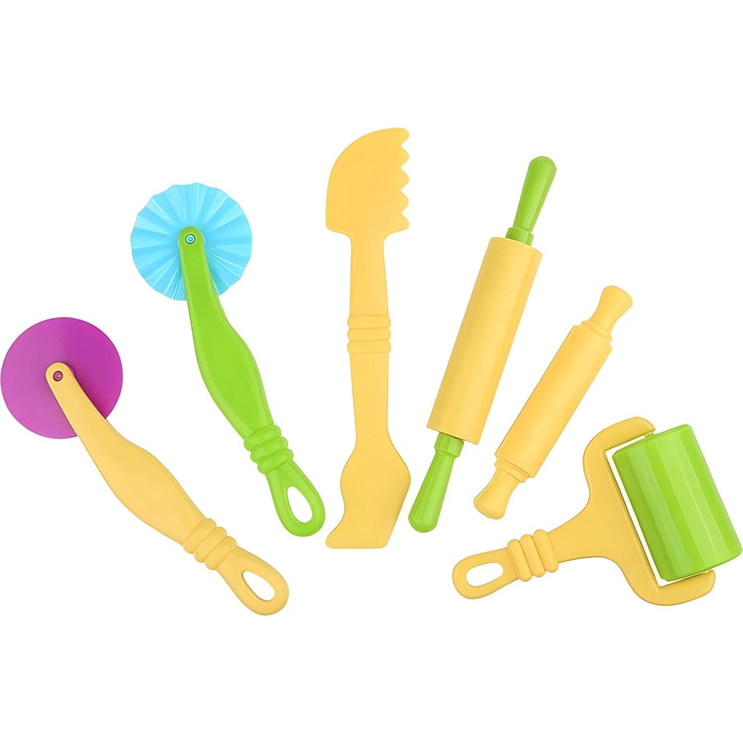 Juego de Herramientas de Plastilina Yazycrafts 6 Piezas Seguras
