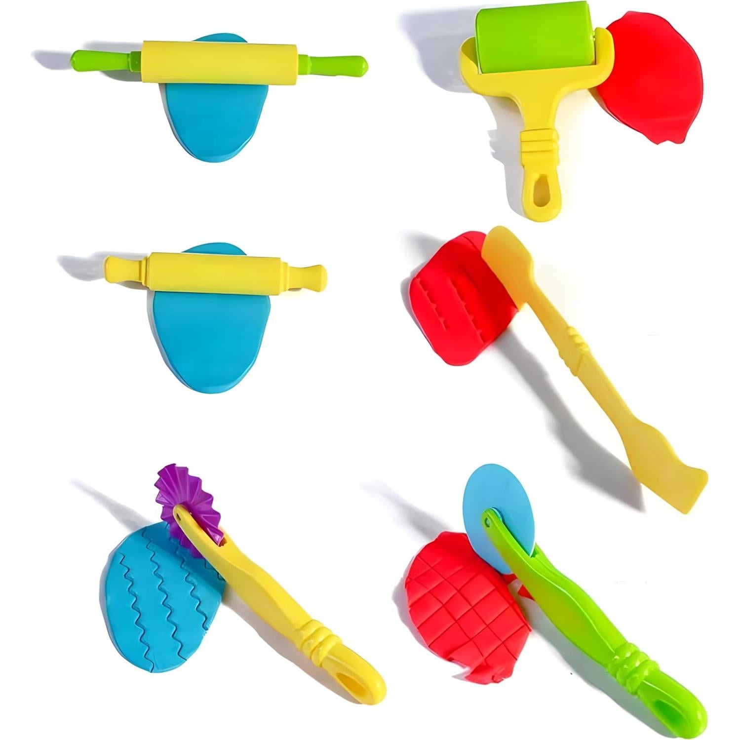 Juego de Herramientas de Plastilina Yazycrafts 6 Piezas Seguras