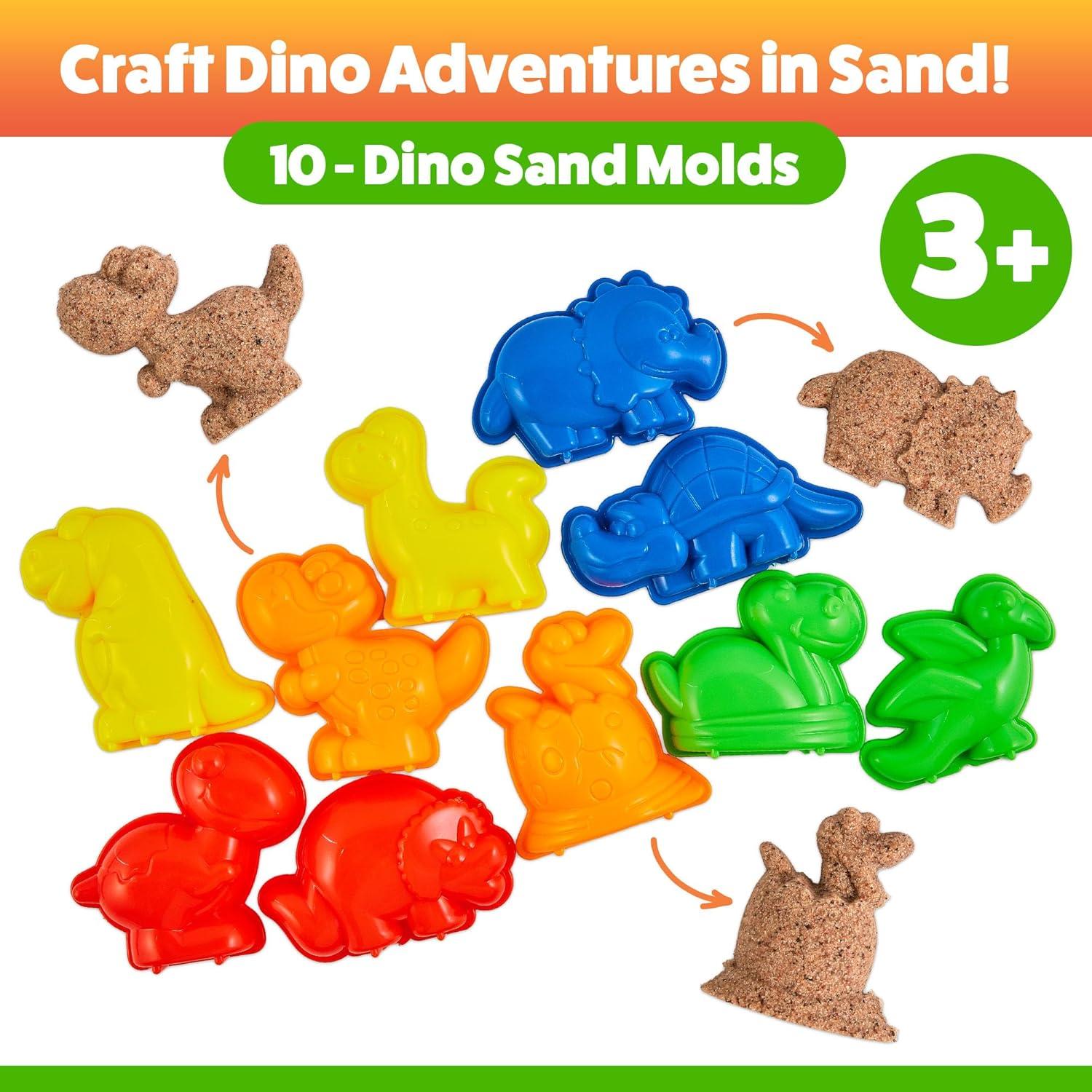 Juguetes de Arena USA Toyz 23 Piezas Dinosaurios 3D