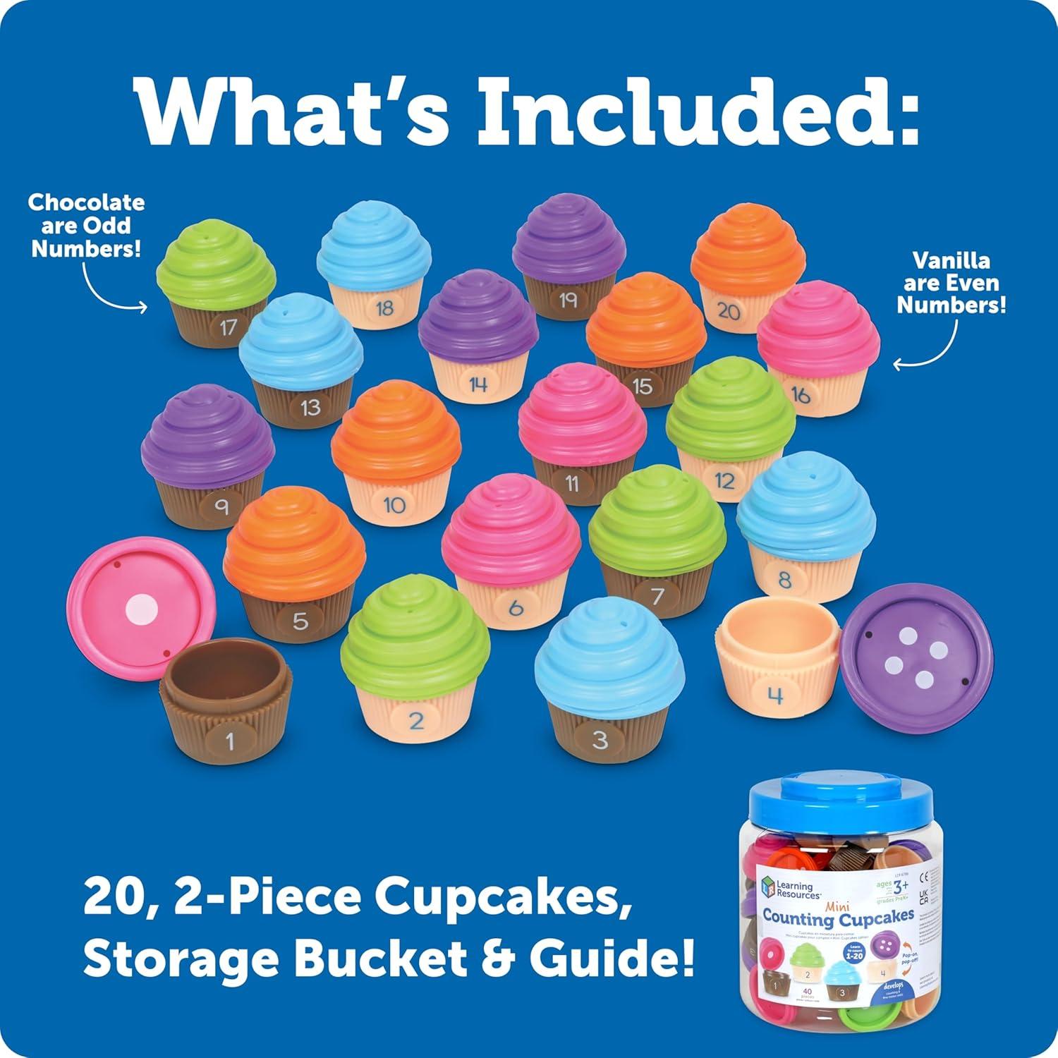 Mini Cupcakes de Conteo Learning Resources - Juguete Educativo