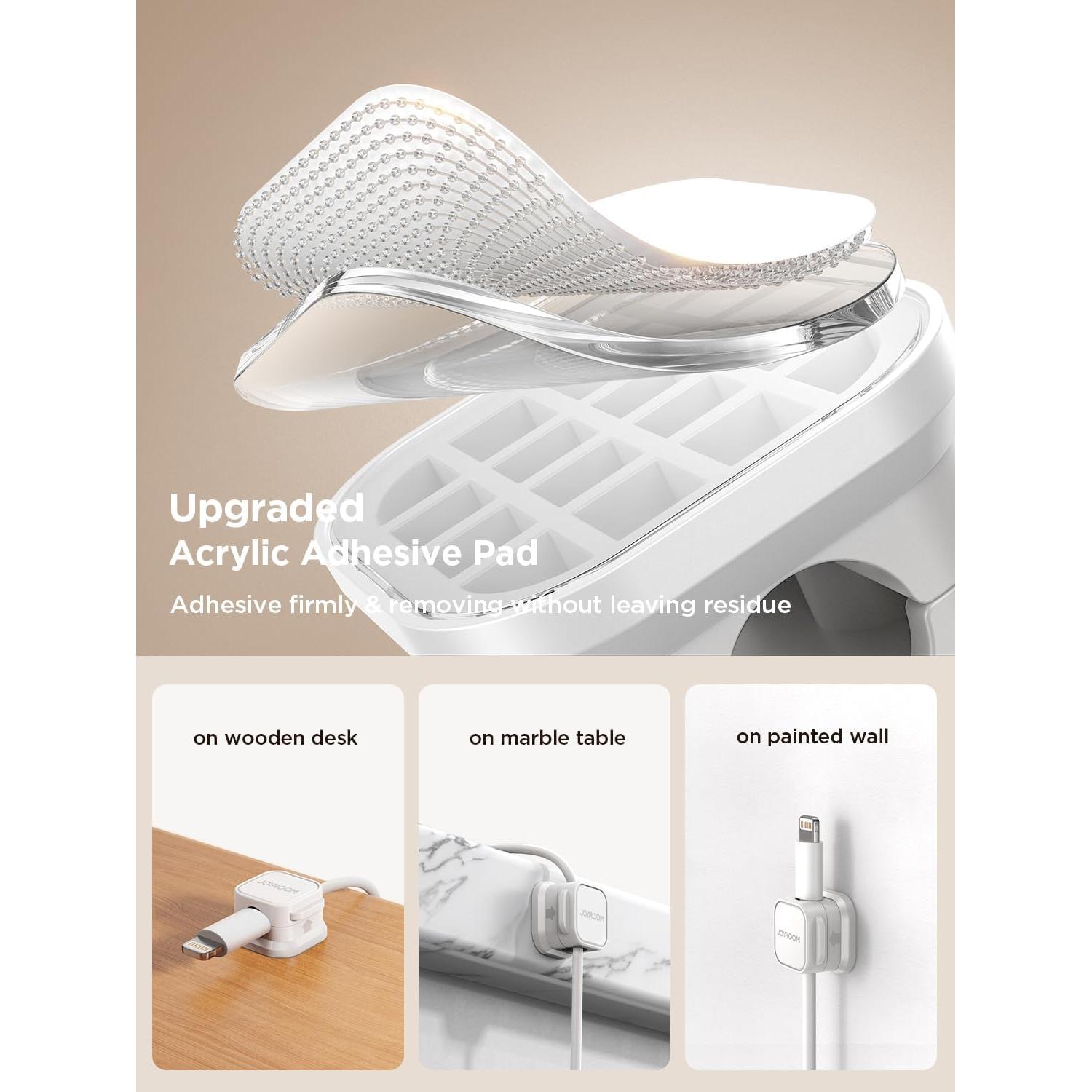 Paquete de 6 Clips Magnéticos JOYROOM para Gestión de Cables