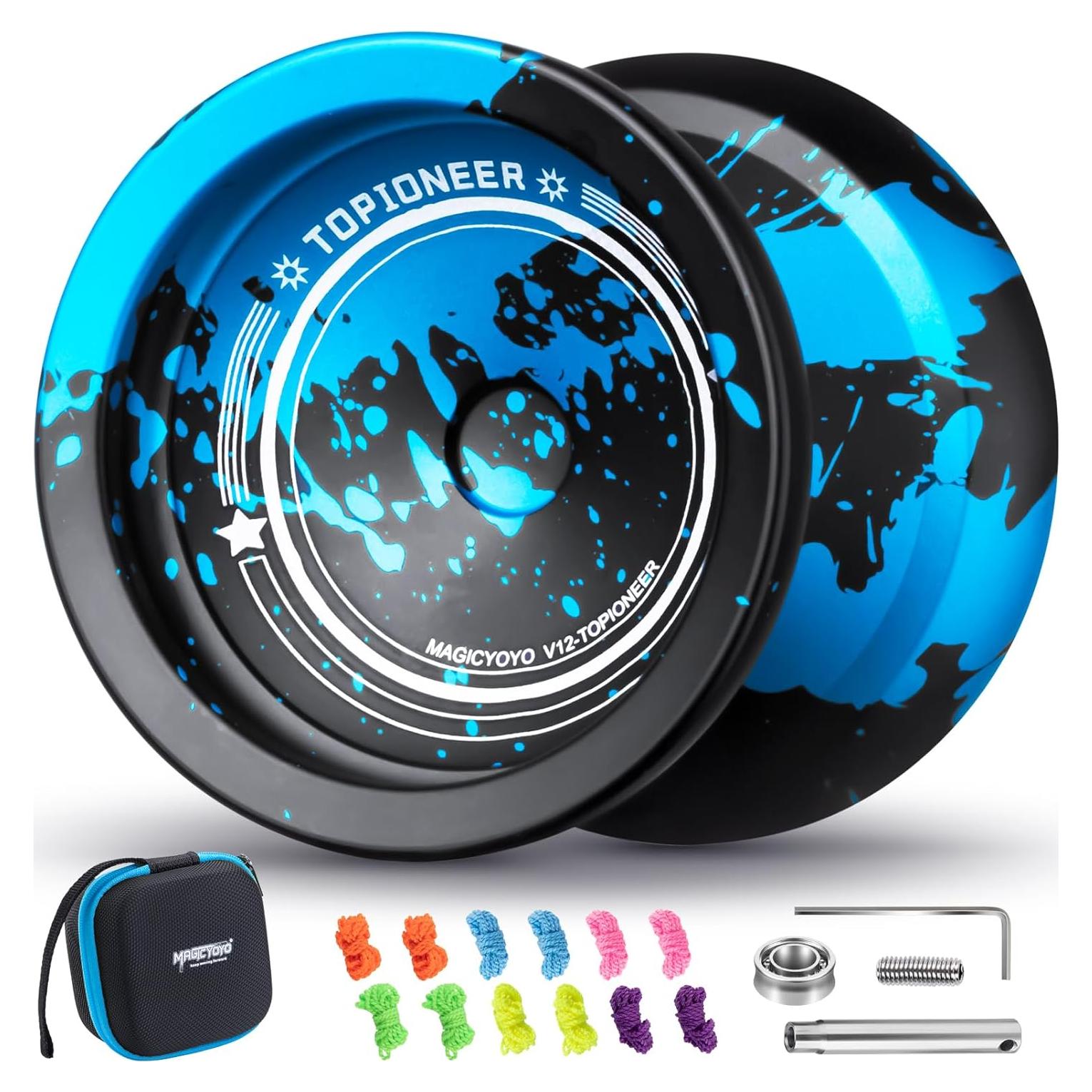 Yoyo Profesional MAGICYOYO V12 para Trucos - Negro Azul