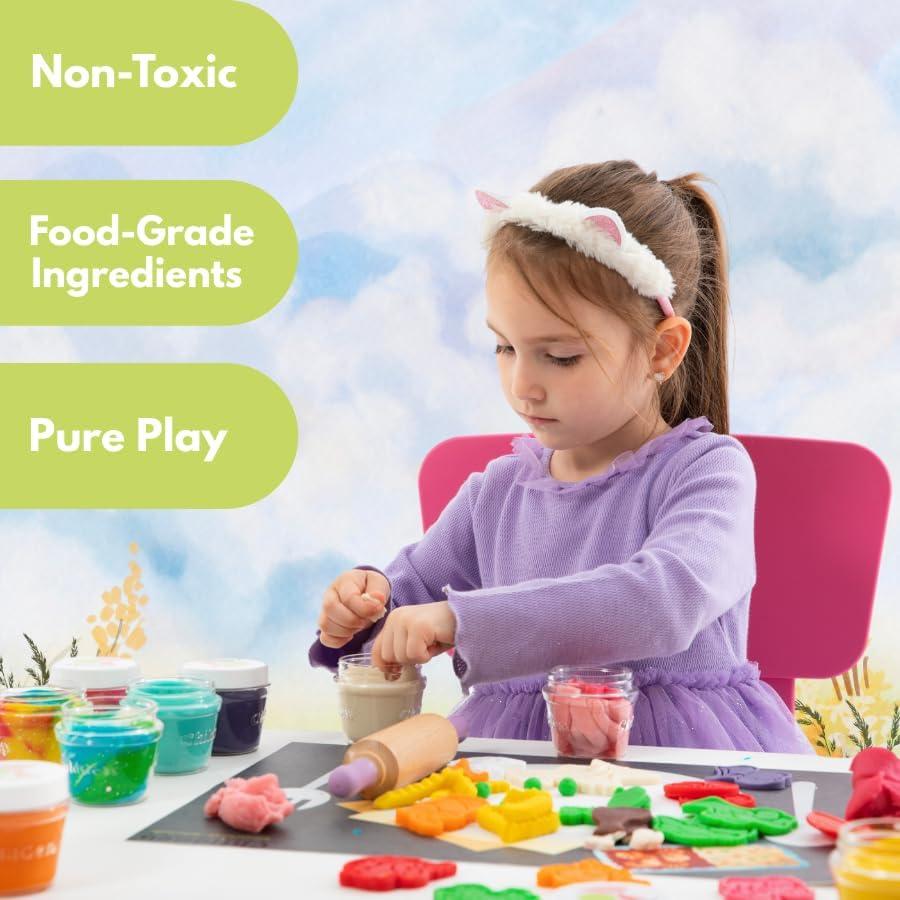 Juego de Plastilina Natural ChildGen 6 Latas 125g Colores Pastel