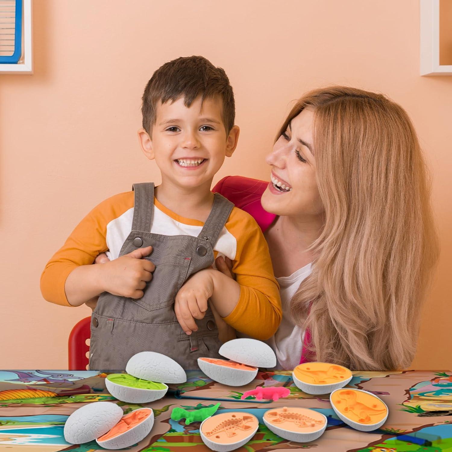 Juego de Playdough Dinosaurios Shantou 8 Colores 340g